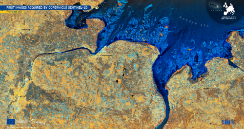 Copernicus Sentinel-1D and Sentinel-5A provide first images, marking important advances in earth and atmospheric monitoring