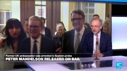 Former UK ambassador Mandelson released on bail after arrest over Epstein revelations