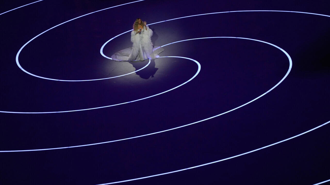 US athletes walk during the 2026 Winter Olympics opening ceremony, in Milan, February 6, 2026.