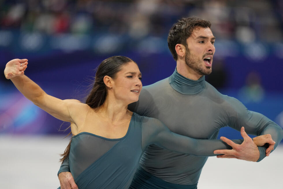 Laurence Fournier Beaudry and Guillaume Cizeron at the Olympic Games in Milan on February 11, 2026