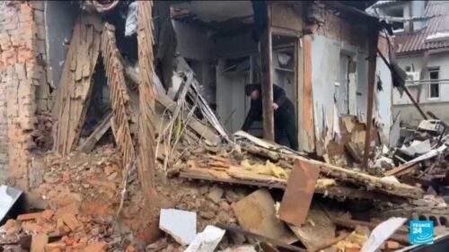 Russia pounds Ukraine with missiles and drones