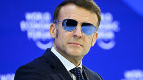 France's President Emmanuel Macron looks on during the World Economic Forum (WEF) annual meeting in Davos.