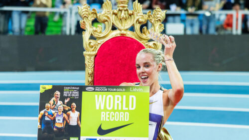 Hodgkinson smashes women’s indoor 800m world record in Liévin