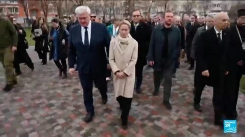 EU shows support to Ukraine at Bucha commemoration