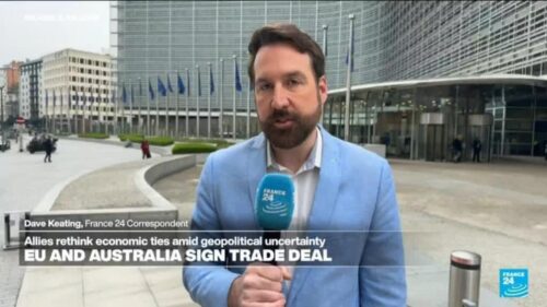 EU signs trade deal with Australia as it looks for new partners amid tension with US