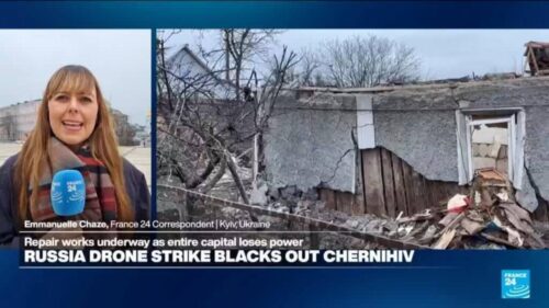 War in Ukraine: Russia drone strike blacks out Chernihiv city