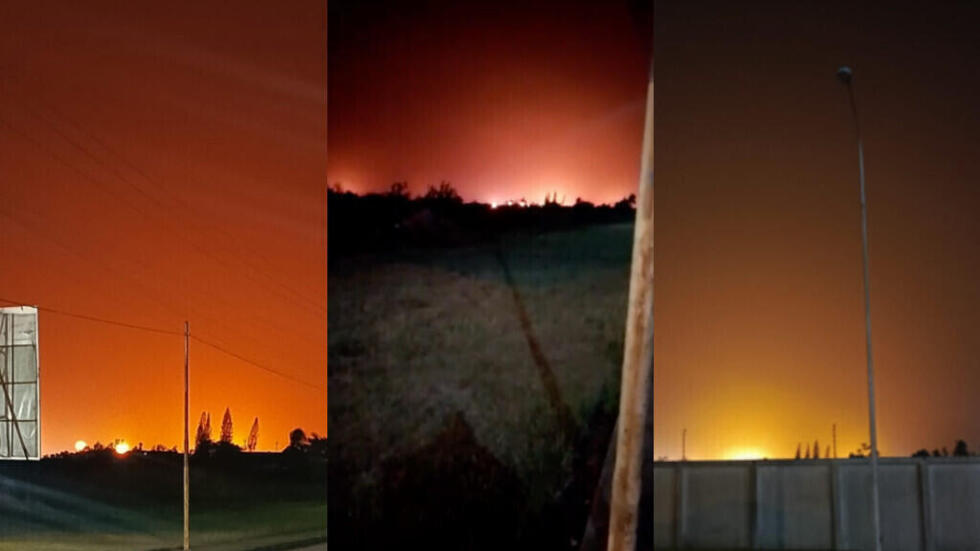 The sky in Punta de Mata in Monagas state in Venezuela in late February 2026.