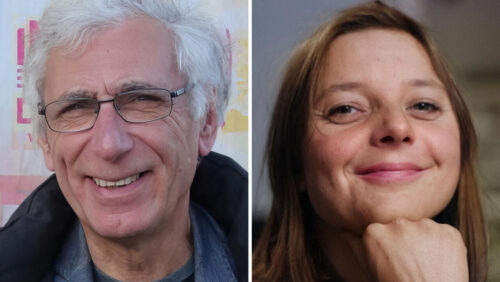 French detainees formerly held in Iran Cécile Kohler, Jacques Paris arrive in Paris