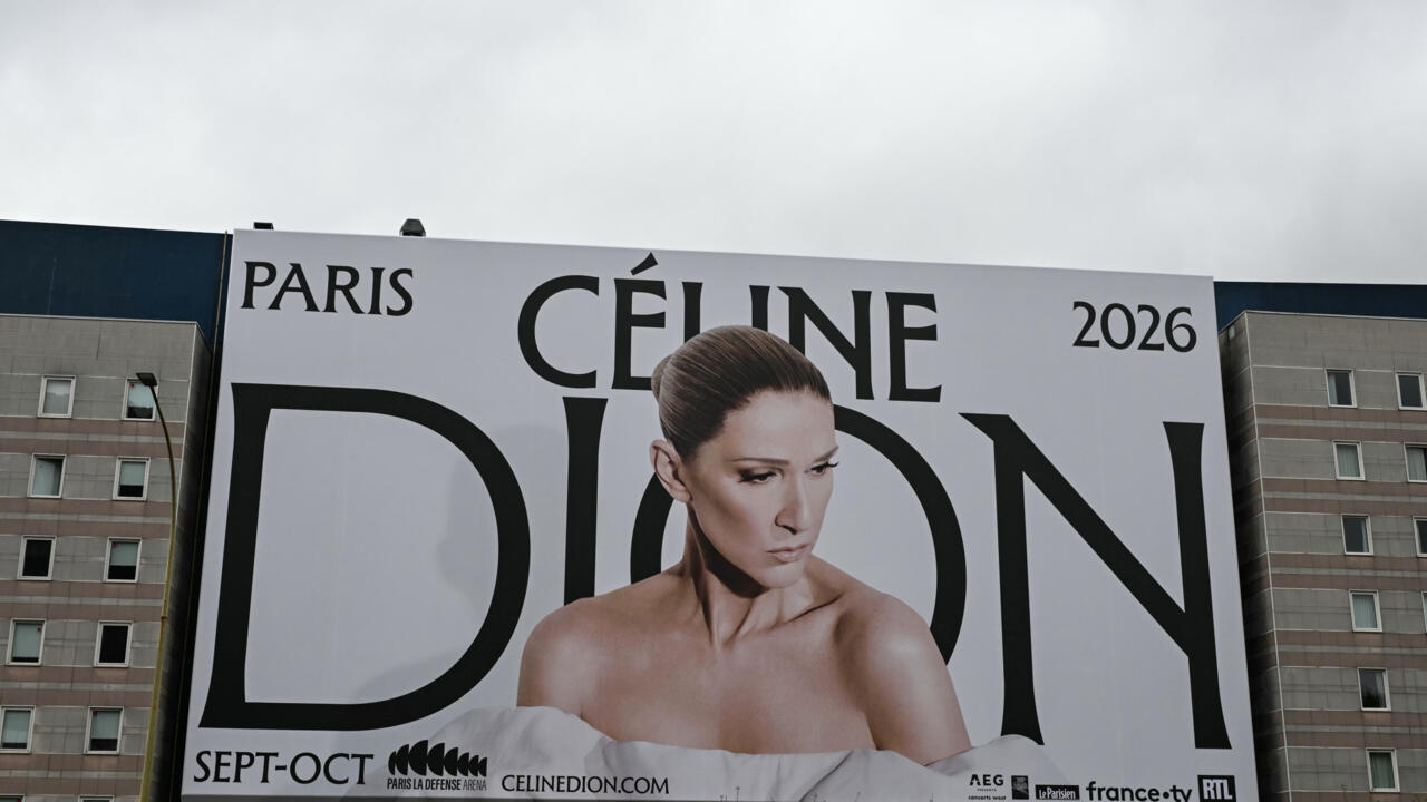 Paris is covered in billboards and posters for Dion