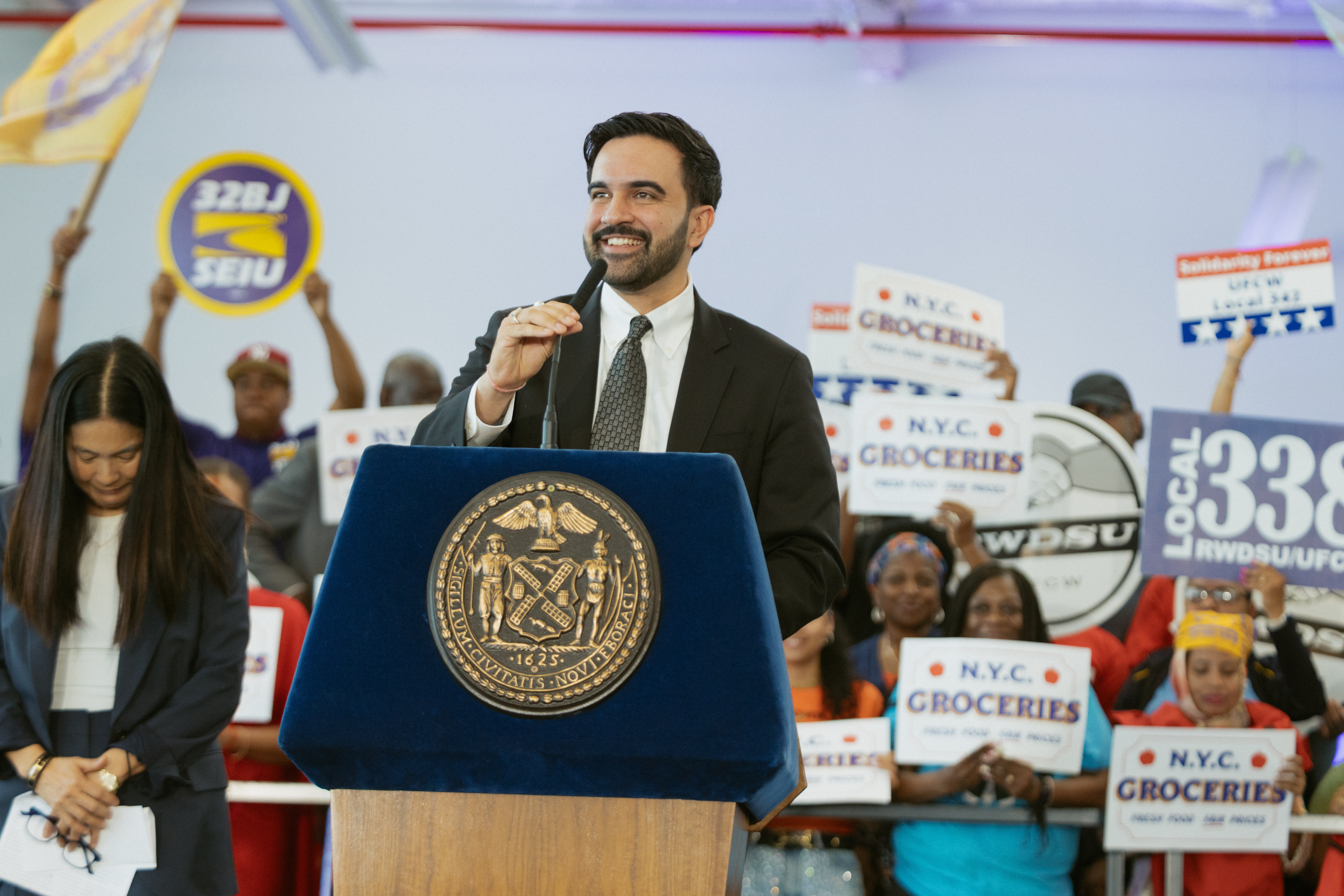 Mayor Zohran Mamdani announced a second location for the City's municipal grocery store program on Monday.