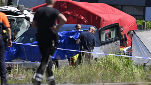 Train and school minibus collide in Belgium, killing four