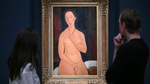 Modigliani nude sets European auction record at London art sale