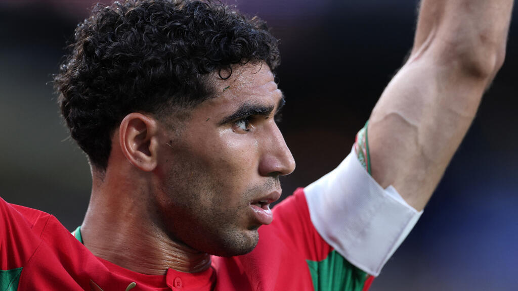 File photo of Moroccan footballer Achraf Hakimi taken during the FIFA World Cup 2026 Group C match on June 13, 2026.