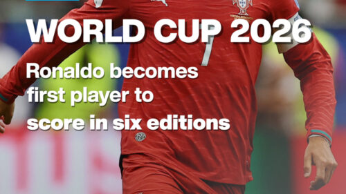 World Cup 2026: Ronaldo becomes first player to score in six editions