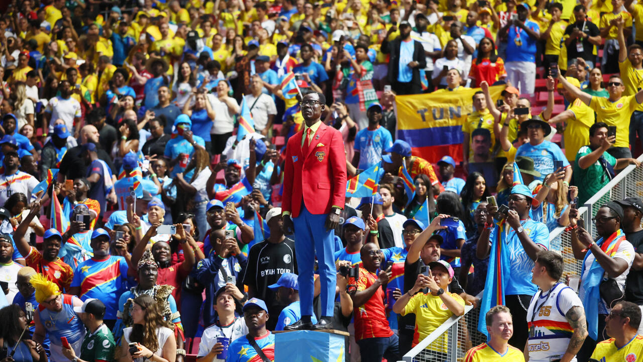 Michel Nkuka Mboladinga pictured at the Africa Cup of Nations in December 2025.