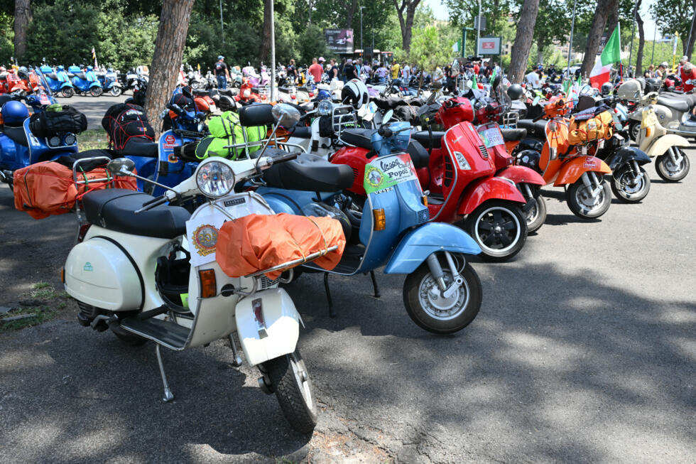 Vespa enthusiasts from around the world are gathering in Rome for the World Vespa Days, which mark the 80th anniversary of the iconic Italian scooter brand, on June 25, 2026.